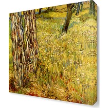 Dekor Sevgisi Sarı Çimler Tablosu 30x30 cm
