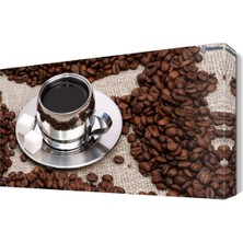Dekor Sevgisi Kahve Fincan Canvas Tablo  45x30 cm
