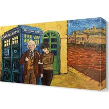 Dekor Sevgisi Telefon Kulubesi Tablosu 45x30 cm