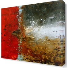 Dekor Sevgisi Kırmızının Aşkı Tablosu 30x30 cm