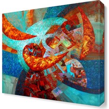 Dekor Sevgisi Renk Karnavalı Tablosu 45x30 cm