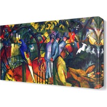 Dekor Sevgisi Büyük Papağanlar Tablosu 45x30 cm