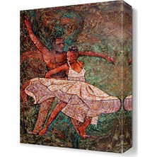 Dekor Sevgisi Yakın Dans Tablosu 45x30 cm