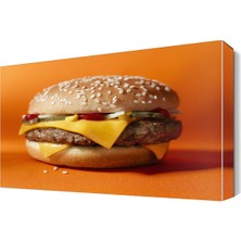 Dekor Sevgisi Hamburger Canvas Tablo  45x30 cm