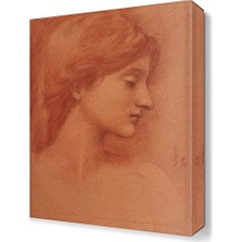 Dekor Sevgisi Uyuyan Güzel Kadın Tablosu 45x30 cm