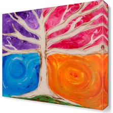 Dekor Sevgisi Pop Art Ağaç Tablosu 30x30 cm