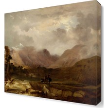 Dekor Sevgisi Uzak Dağlar Tablosu 30x30 cm