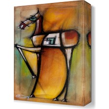 Dekor Sevgisi İnce Bacaklı At Tablosu 45x30 cm