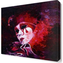 Dekor Sevgisi Üzgün Maske Tablosu 30x30 cm