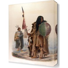 Dekor Sevgisi KArl Bodmer Tablosu 45x30 cm