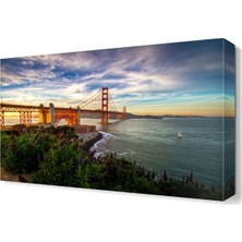 Dekor Sevgisi Golden Gate Köprüsü Tablosu 45x30 cm