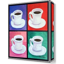 Dekor Sevgisi Kahve Canvas Tablo  60x60 cm