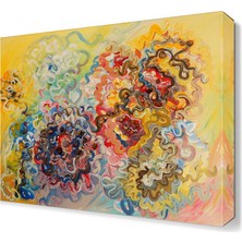 Dekor Sevgisi Rengarenk Desenler Tablosu 30x30 cm