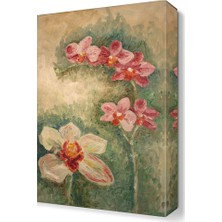 Dekor Sevgisi Kırmızı Çiçekler Tablosu 45x30 cm