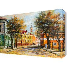 Dekor Sevgisi Şehirde Yeni Bir Gün Tablosu 45x30 cm