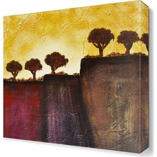 Dekor Sevgisi Dekoratif Ağaçlar Canvas Tablo 30x30 cm