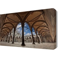 Dekor Sevgisi Cami Avlusu Canvas Tablo 45x30 cm