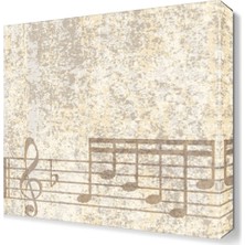 Dekor Sevgisi Notalar 3 Canvas Tablo 30x30 cm
