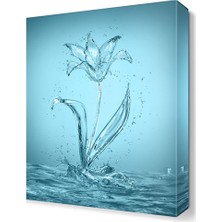 Dekor Sevgisi Sudan Çiçek Tablosu 45x30 cm