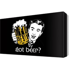 Dekor Sevgisi Bira Bardağı2 Canvas Tablo  45x30 cm