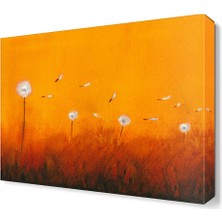 Dekor Sevgisi Beyaz Karahindiba Tablosu 105x70 cm