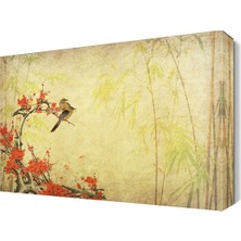 Dekor Sevgisi Küçük Serçeler Tablo 45x30 cm