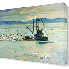 Dekor Sevgisi Tekne Tablosu 45x30 cm