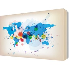 Dekor Sevgisi Karışık Sulu Boya Tablosu 45x30 cm
