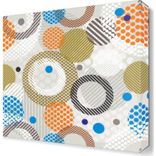 Dekor Sevgisi Dekoratif Daireler Canvas Tablo 30x30 cm