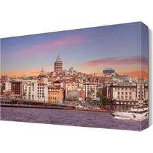 Dekor Sevgisi Galata Kulesi İstanbul Manzara Tablosu 45x30 cm