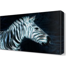 Dekor Sevgisi Negatif Zebra Canvas Tablo  45x30 cm