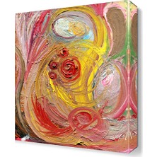 Dekor Sevgisi Yağlı Boyaa Dekoratif Tablo 45x30 cm