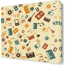 Dekor Sevgisi Dekoratif Entrumanlar Canvas Tablo 30x30 cm