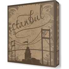 Dekor Sevgisi Dekoratif İstanbul Tablosu 45x30 cm