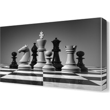 Dekor Sevgisi Satranç Takımı2 Canvas Tablo  45x30 cm