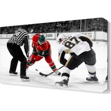 Dekor Sevgisi Buz Hokeyi Canvas Tablo  45x30 cm