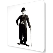 Dekor Sevgisi Charlie Chaplin Mustache Canvas Tablo  45x30 cm