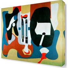 Dekor Sevgisi A.Gorky Soyut2 Canvas Tablo  30x30 cm