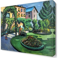 Dekor Sevgisi Bahçe Canvas Tablo  30x30 cm