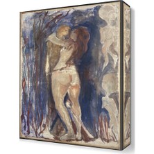 Dekor Sevgisi Edvard Munch Aşk Canvas Tablo  45x30 cm