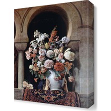Dekor Sevgisi Harem Penceresinde Çiçek Canvas Tablo  45x30 cm