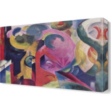 Dekor Sevgisi Franz Marc Komposition Canvas Tablo  45x30 cm