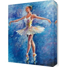 Dekor Sevgisi Gülen Balerin Canvas Tablo  45x30 cm