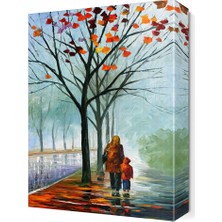 Dekor Sevgisi Anne ve Çocuk2 Canvas Tablo  45x30 cm