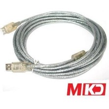 Mkd Mk-Us03 Usb 2.0 Şeffaf Printer Kablo 5 Metre Mk-Us03