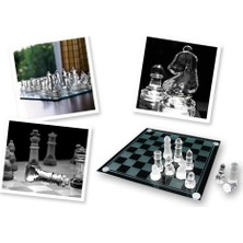 Original Boutique Glass Chess Cam Satranç Takımı (19.5 X 19.5 Cm)