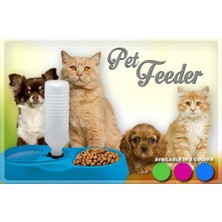 Pratik Finepet Pet Feeder Kedi Ve Köpek İçin Yemek Su Kabı