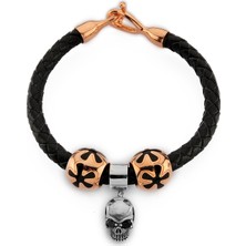 Argentum Concept Pieces by AC | Kurukafa Gümüş Deri Bileklik