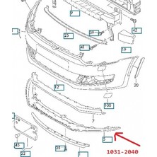 VOLKSWAGEN POLO- 6- 09/14 KARLIK (ÖN TAMPON ALTI)
