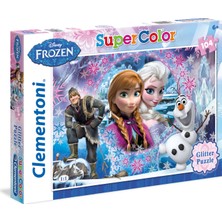 Clementoni 104 Parça Simli (Glitter) Frozen Puzzle